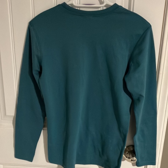 MEC TEE Long Sleeve Knit Green Blue Sz 16 - Picture 3 of 4